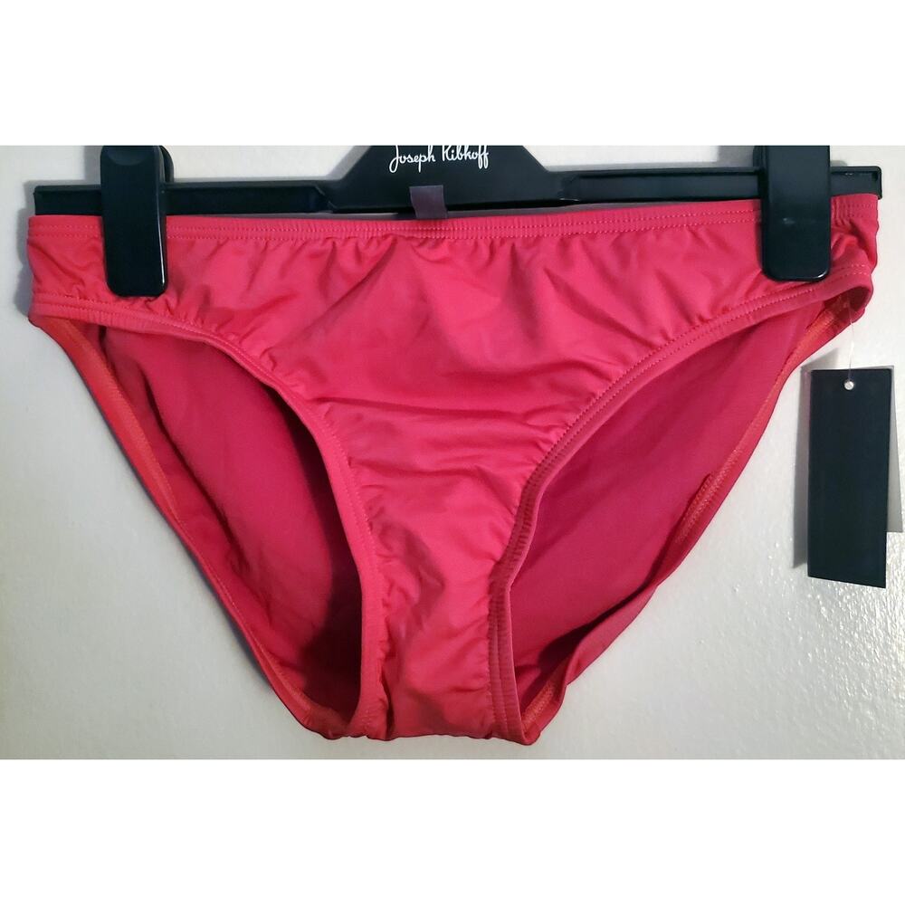 Kenneth Cole Reaction Womens Solid Hot Pink Swimwear Bikini Bottom Small NEW